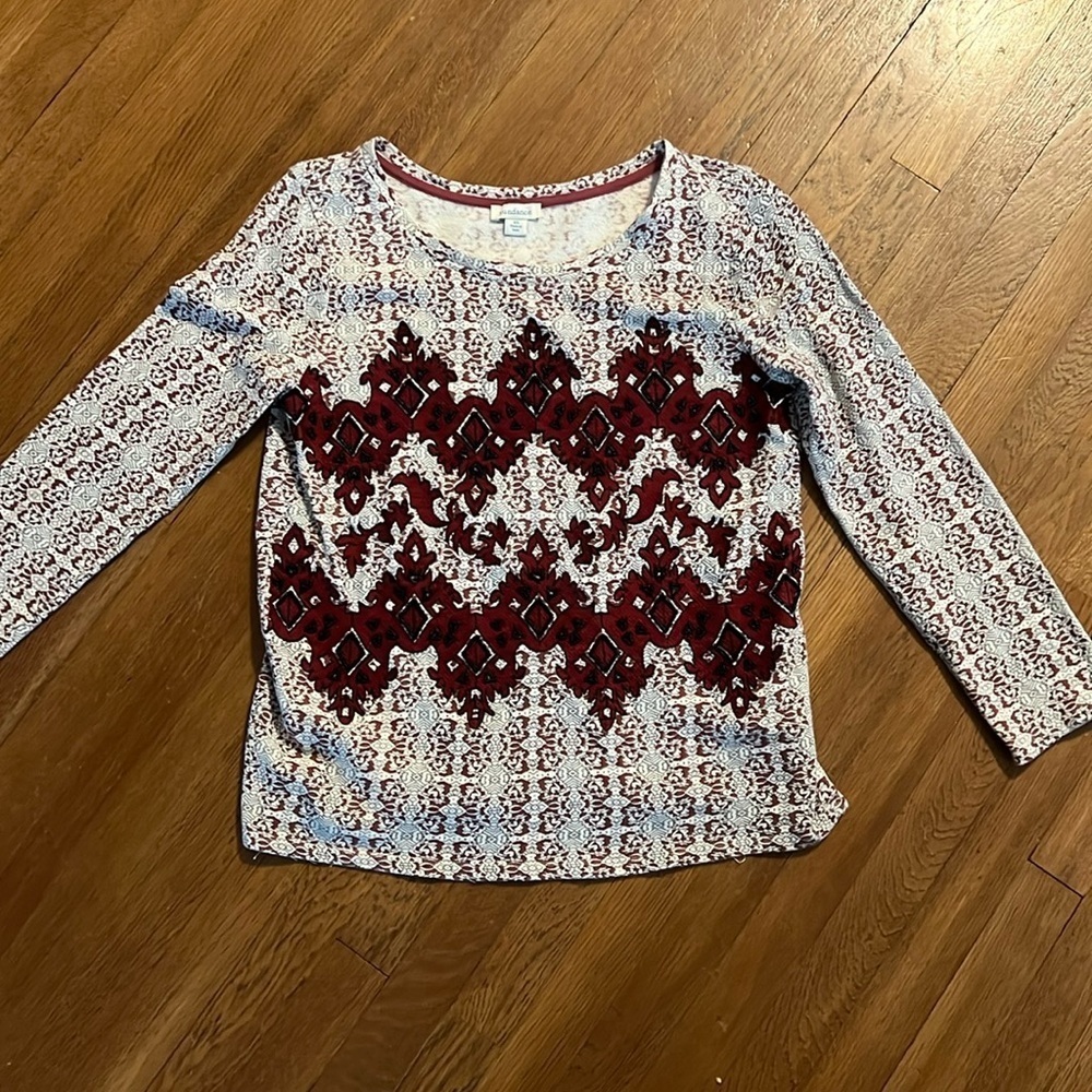 Sundance Beaded Aztec Top - Picture 2 of 5